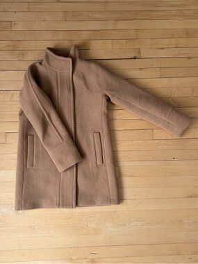 J. Crew Beige Wool-Blend Coat